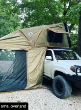 Tuff Stuff Overland Black 4 Person Alpha Hard Top Side Open Tent                                     - TS-RTT-CS-BK - Image 2