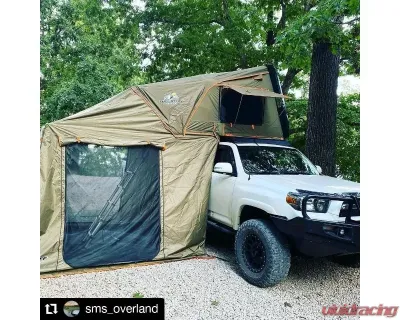 Tuff Stuff Overland Black 4 Person Alpha Hard Top Side Open Tent - TS-RTT-CS-BK