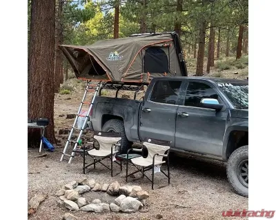 Tuff Stuff Overland Black 2 Person Alpha II Hard Top Side Open Tent - TS-RTT-CS2-BK
