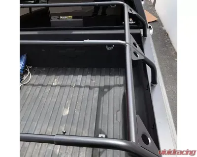 Tuff Stuff Overland 51-Inch Adjustable Powder Coated Roof Top Tent Truck Bed Rack - TS-UBR-PDR-51