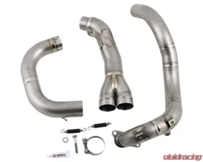Akrapovic Moto Linkage Pipe Exhaust Header for Indian FTR1200 2019-2020, Titanium - E-IN12E1