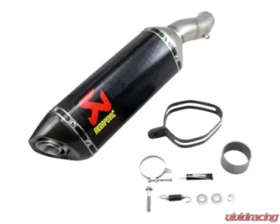Akrapovic Slip-On Carbon Fiber Exhaust for Kawasaki ZX6R