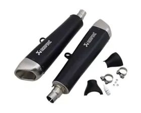 Akrapovic Slip-On Exhaust Black Titanium Stainless Steel for Triumph Speed Twin Thruxton R/RS 2016-2020