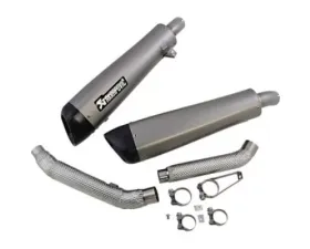 Akrapovic Slip-On Exhaust Titanium Stainless Steel for Triumph Scrambler 1200 XC 2019-2020
