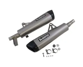 Akrapovic Moto Slip-On Exhaust Titanium Stainless Steel for Triumph Bonneville T100/T120 2016-2020