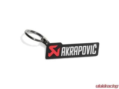 Akrapovic Moto Keychain Horizontal - Durable Metal Key Holder for Motorcycle Enthusiasts - 801662