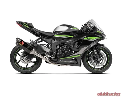 Akrapovic Moto Carbon Fiber Racing Line Exhaust System for 2023 Kawasaki Ninja ZX-6R - S-K6R11-RC/1