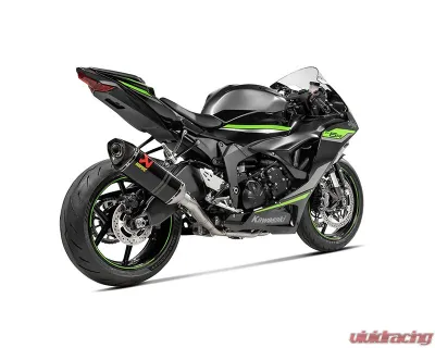 Akrapovic Moto Carbon Fiber Racing Line Exhaust System for 2023 Kawasaki Ninja ZX-6R - S-K6R11-RC/1