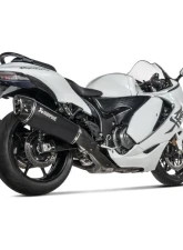 Akrapovic Moto Slip-On Exhaust Black Aluminum Carbon Fiber for Suzuki Hayabusa 2022                                     - S-S13SO4-HRAATBL - Image 2
