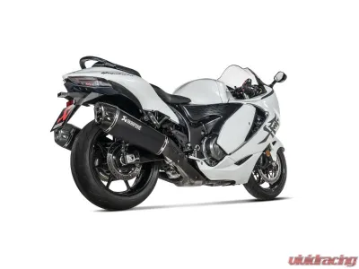 Akrapovic Moto Slip-On Exhaust Black Aluminum Carbon Fiber for Suzuki Hayabusa 2022 - S-S13SO4-HRAATBL