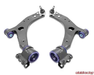 SuperPro 21mm Ball Joint Front Lower Control Arm Set with Bushings Ford | Volvo 2006-2013 - TRC1136