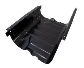 Kentrol Black Powder Coated Stainless Gas Tank Skid Plate with Strap for Jeep CJ | YJ 1976-1990