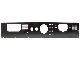 Kentrol Black Powder Coated Stainless Dash Panel for Jeep CJ 1976-1986