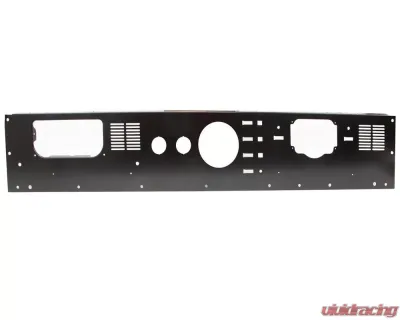 Kentrol Black Powder Coated Stainless Dash Panel for Jeep CJ 1976-1986 - 50562