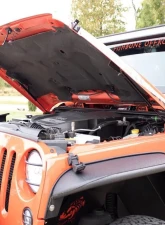 Kentrol Black Painted Steel Hood Lift Supports for Jeep JK Wrangler 2007-2018                                     - 50730 - Image 3