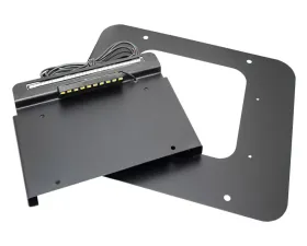 Kentrol Back Side License Plate Mount with LED for Jeep TJ Wrangler Rubicon Unlimited 1997-2006