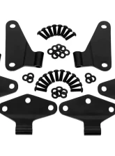 Kentrol Black 8-Piece Powder Coated Stainless Steel Door Hinge Set for Jeep Wrangler JK 2007-2018                                     - 50581 - Image 5