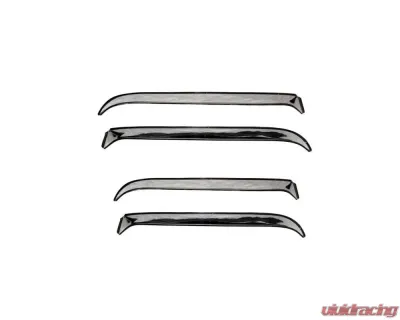 AVS Ventshade Front & Rear Window Deflectors 4pc Stainless Jeep Cherokee (4 Door) 1984-1996 - 14412