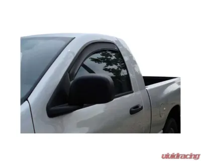 AVS Ventvisor In-Channel Window Deflectors 2pc Smoke Dodge RAM 1500 Standard Cab 2002-2008 - 192607