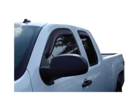 AVS Ventvisor Front & Rear Window Deflectors 4pc Smoke Chevrolet Silverado 1500 Ext. Cab 2007-2013