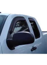 AVS Ventvisor Front & Rear Window Deflectors 4pc Smoke Chevrolet Silverado 1500 Ext. Cab 2007-2013                                     - 194040 - Image 14