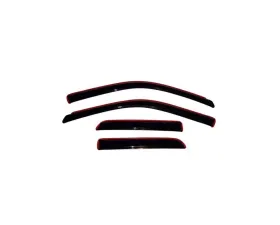 AVS Ventvisor In-Channel Front & Rear Window Deflectors 4pc Smoke Dodge RAM 1500 Quad Cab 2009-2018