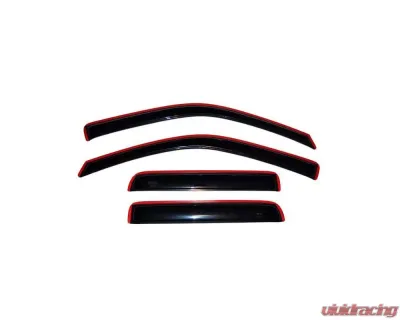 AVS Ventvisor In-Channel Front & Rear Window Deflectors 4pc Smoke Chevrolet Colorado Crew Cab 2004-2012 - 194133