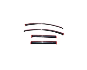 AVS Ventvisor In-Channel Front & Rear Window Deflectors 4pc Smoke Ford Edge 2007-2014