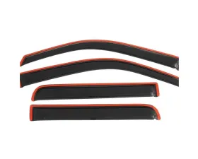 AVS Ventvisor In-Channel Front & Rear Window Deflectors 4pc Smoke Ford F-150 Supercrew 2009-2014