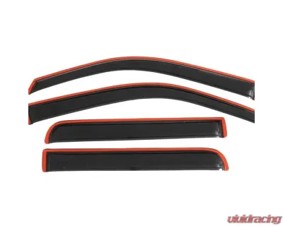 AVS Ventvisor In-Channel Front & Rear Window Deflectors 4pc Smoke Ford F-150 Supercrew 2009-2014 - 194155