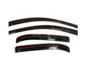 AVS Ventvisor In-Channel Front & Rear Window Deflectors 4pc Smoke Kia Sorento 2011-2015