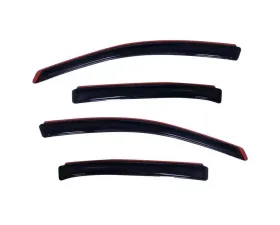 AVS Ventvisor In-Channel Front & Rear Window Deflectors 4pc Smoke Ford Taurus 2010-2018