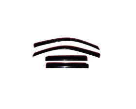 AVS Ventvisor In-Channel Front & Rear Window Deflectors 4pc Smoke Chevrolet Trailblazer EXT 2002-2006