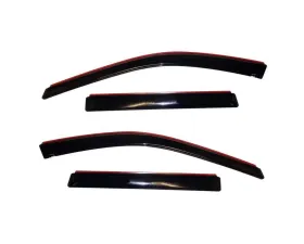 AVS Ventvisor In-Channel Front & Rear Window Deflectors 4pc Smoke Jeep Grand Cherokee 2011-2018