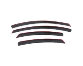 AVS Ventvisor In-Channel Front & Rear Window Deflectors 4pc Smoke Hyundai Sonata 2011-2014