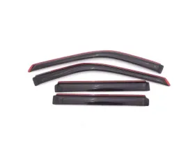 AVS Ventvisor In-Channel Front & Rear Window Deflectors 4pc Smoke Ford Explorer 2011-2018
