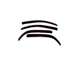 AVS Ventvisor In-Channel Front & Rear Window Deflectors 4pc Smoke Chevrolet Equinox 2005-2009