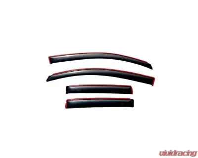 AVS Ventvisor In-Channel Front & Rear Window Deflectors 4pc Smoke Dodge Caliber 2007-2012 - 194323