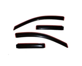 AVS Ventvisor In-Channel Front & Rear Window Deflectors 4pc Smoke Jeep Compass 2007-2010