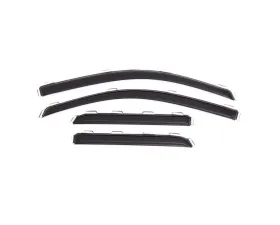 AVS Ventvisor Front & Rear Window Deflectors 4pc Smoke Chevrolet Silverado 2500 Ext. Cab 2015-2018