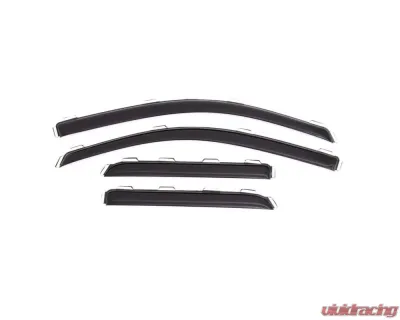 AVS Ventvisor Front & Rear Window Deflectors 4pc Smoke Chevrolet Silverado 2500 Ext. Cab 2015-2018 - 194528
