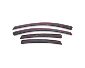 AVS Ventvisor In-Channel Front & Rear Window Deflectors 4pc Smoke Dodge Dart 2013-2016
