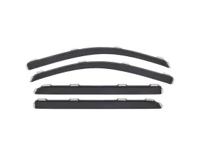AVS Ventvisor Front & Rear Window Deflectors 4pc Smoke Chevrolet Silverado 2500 Crew Cab 2015-2018