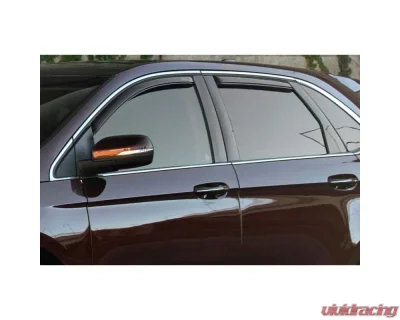 AVS Ventvisor In-Channel Front & Rear Window Deflectors 4pc Smoke Mitsubishi Outlander 2007-2010 - 194555