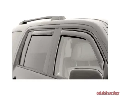 AVS Ventvisor In-Channel Front & Rear Window Deflectors 4pc Smoke Mitsubishi Outlander 2007-2010 - 194555