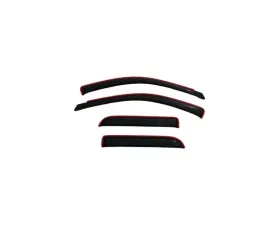 AVS Ventvisor In-Channel Front & Rear Window Deflectors 4pc Smoke Dodge RAM 1500 Quad Cab 2002-2008
