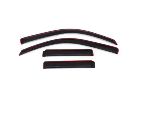 AVS Ventvisor In-Channel Front & Rear Window Deflectors 4pc Smoke Chevrolet Trailblazer 2002-2009