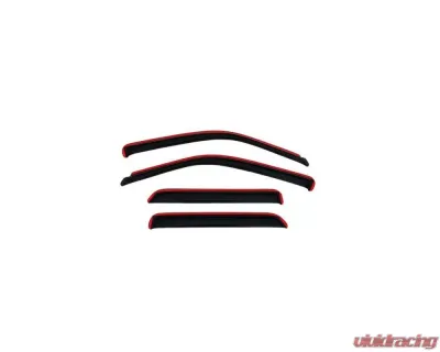 AVS Ventvisor In-Channel Front & Rear Window Deflectors 4pc Smoke Ford Focus ZX4 2000-2005 - 194736