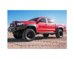 AVS Ventvisor In-Channel Front & Rear Window Deflectors 4pc Smoke Toyota Tacoma Double Cab 2016-2018