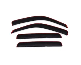 AVS Ventvisor In-Channel Front & Rear Window Deflectors 4pc Smoke Honda Ridgeline 2006-2014